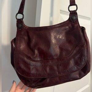 Frye Crossbody Burgundy Purse